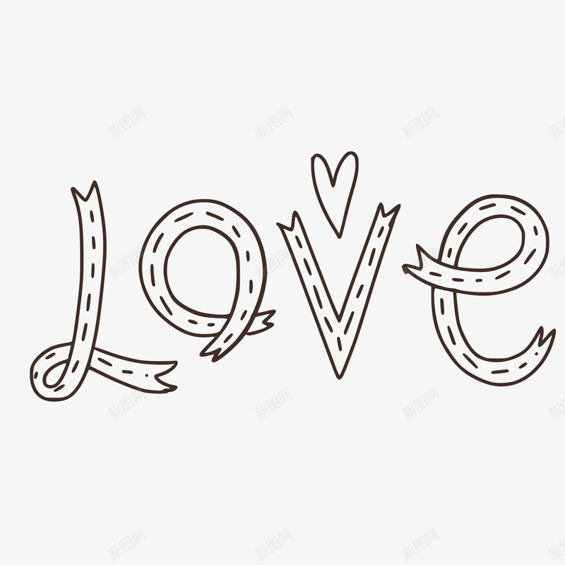 手绘简笔LOVE矢量图eps免抠素材_新图网 https://ixintu.com LOVE 免抠图PNG 卡通 手绘 爱心 简笔 矢量图