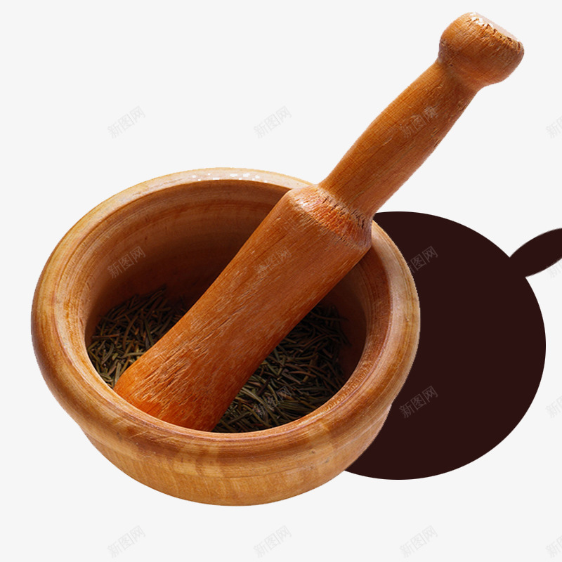 蒜臼捣蒜蒜锤psd免抠素材_新图网 https://ixintu.com 厨具 厨房用具 捣蒜 药杵 蒜臼