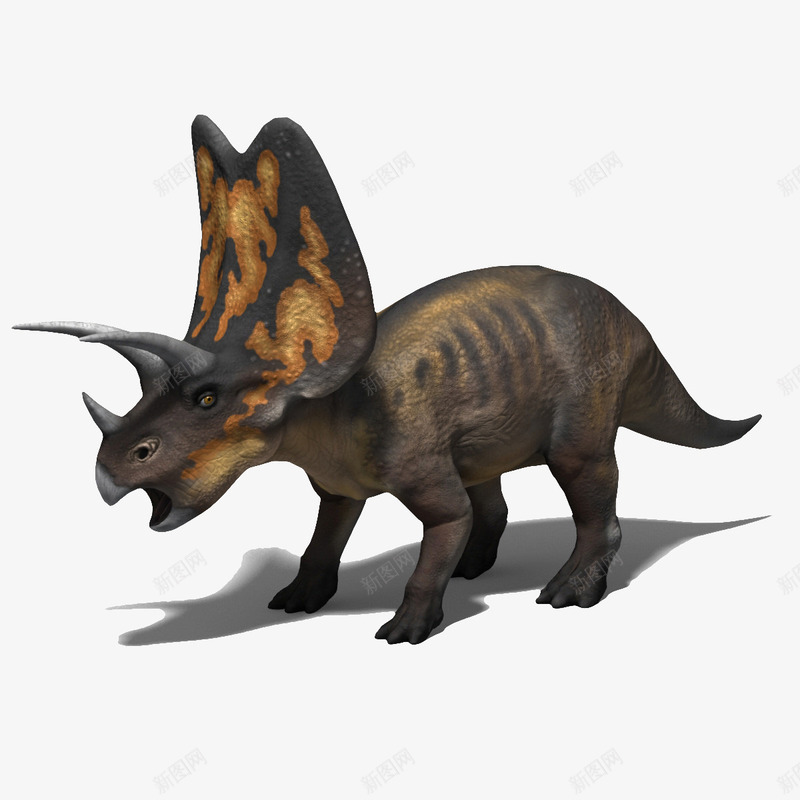 四腿三角恐龙png免抠素材_新图网 https://ixintu.com 3D恐龙 三角恐龙 动物 四腿三角恐龙 恐龙 食肉动物