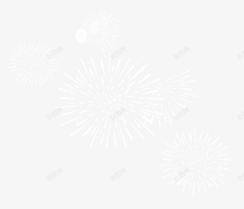 炫彩烟花png免抠素材_新图网 https://ixintu.com 炫丽 烟花 艺术 装饰