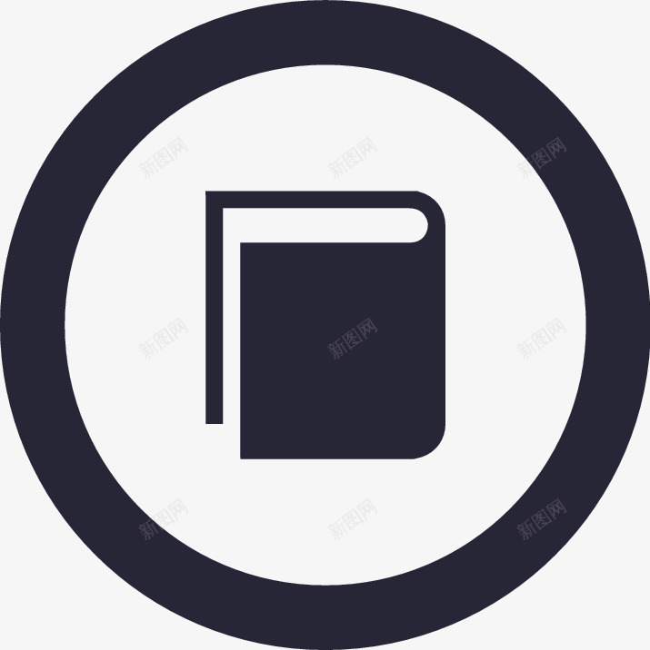 icon67圆形书本图标png_新图网 https://ixintu.com icon67圆形书本