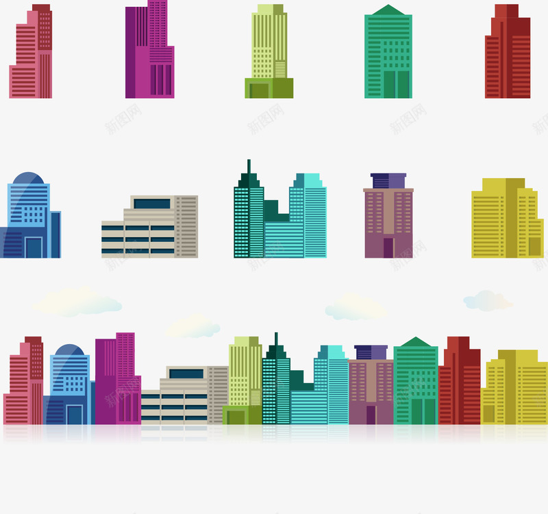 11款时尚都市建筑png免抠素材_新图网 https://ixintu.com 写字楼 时尚建筑 时尚都市 都市建筑 高楼大厦