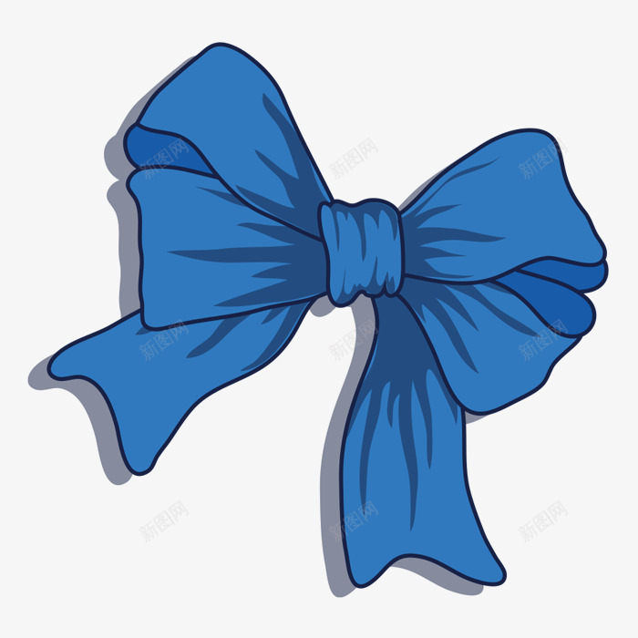 卡通蓝色蝴蝶结png免抠素材_新图网 https://ixintu.com 卡通蓝色蝴蝶结 少女蝴蝶结 手绘蝴蝶结 萌少女系列蝴蝶结 蓝色 蝴蝶结