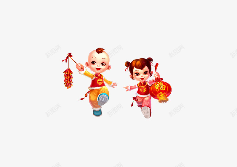 鸡年大吉恭贺新禧小孩png免抠素材_新图网 https://ixintu.com 大吉 小孩 恭贺 新禧 鸡年