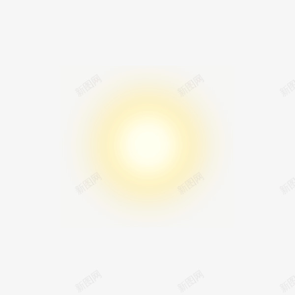 圆形光线png免抠素材_新图网 https://ixintu.com 发光 太阳光束 温暖 温馨 黄色