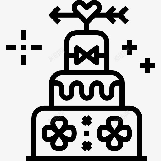 婚礼蛋糕图标png_新图网 https://ixintu.com 婚礼蛋糕 时尚 甜点 甜美 生日 面包 食品