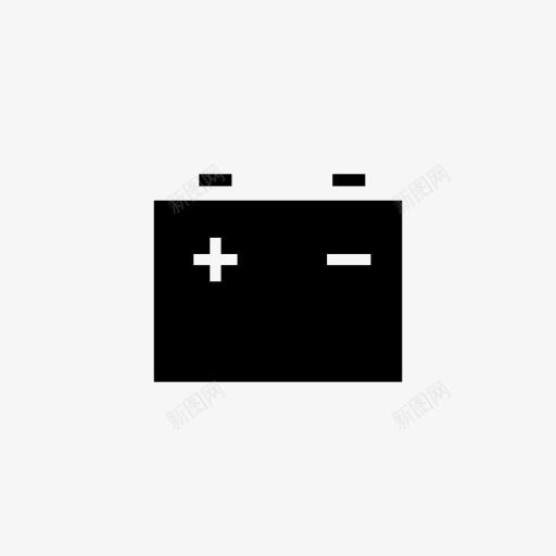 蓄电池ICON图标png_新图网 https://ixintu.com 电池