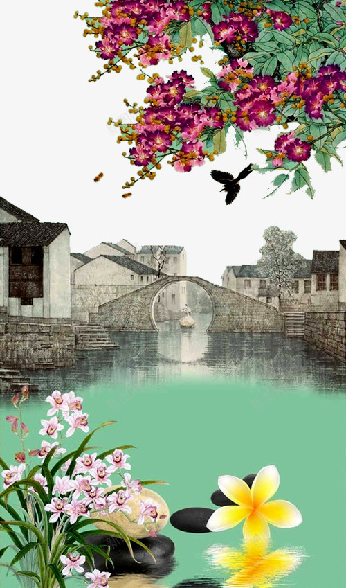 江南古韵png免抠素材_新图网 https://ixintu.com 江南图片 江南小镇 江南春 江南烟雨 江南风景