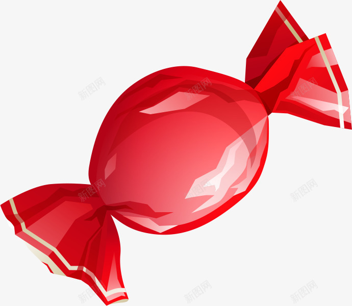 红色糖块六一儿童节png免抠素材_新图网 https://ixintu.com 六一儿童节 糖块 红色