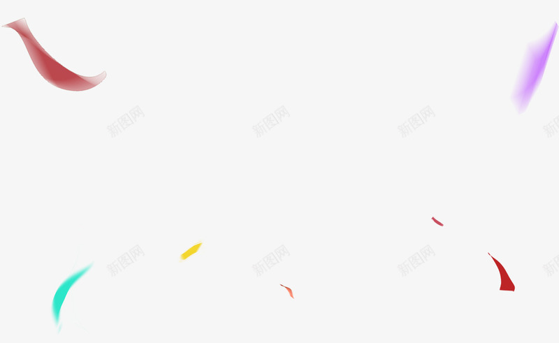 飞舞紫色红色绿色彩带png免抠素材_新图网 https://ixintu.com 彩带 紫色 红色 绿色 飞舞