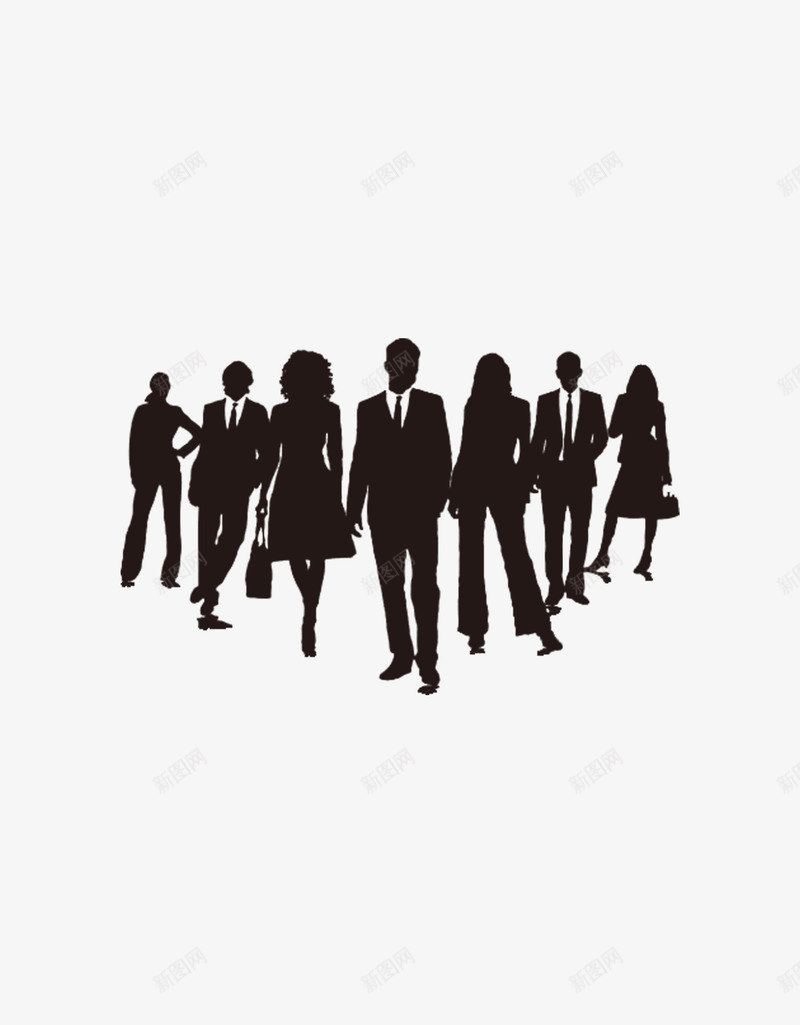 商务聚会人物剪影png免抠素材_新图网 https://ixintu.com 人物 剪影 商务 聚会