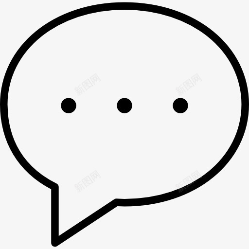 气泡图标png_新图网 https://ixintu.com 多媒体消息 泡泡 聊天 语音气球 谈话