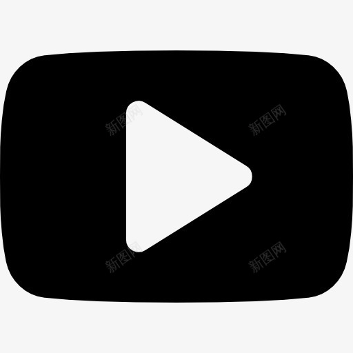 YouTube的标志图标png_新图网 https://ixintu.com 接口 标识 社交媒体 社交网络 视频播放器
