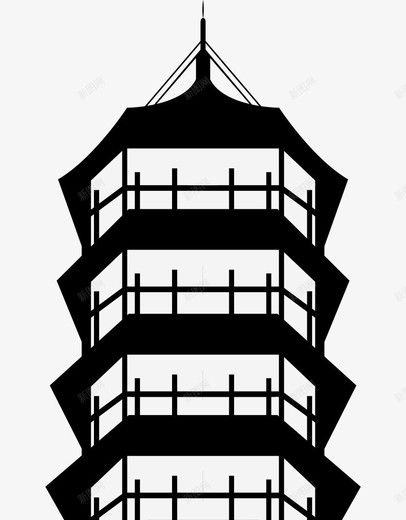 高塔剪影png免抠素材_新图网 https://ixintu.com 剪影 北京剪影 北京剪影元素 北京剪影素材 北京插画 矢量北京剪影 矢量北京剪影素材 高塔