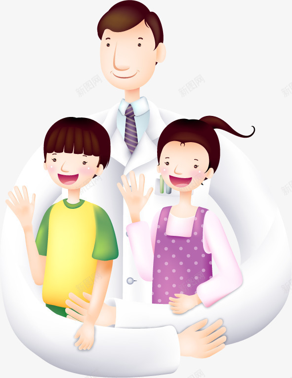 卡通儿科医生医疗png免抠素材_新图网 https://ixintu.com 儿科 医生 医疗 卡通
