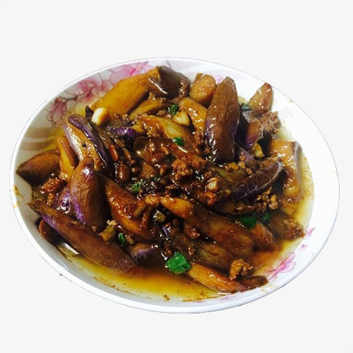 五香肉末茄子png免抠素材_新图网 https://ixintu.com 家常菜 白色盘子 盘子 美食 肉末 肉末茄子 餐饮美食 饭店美食