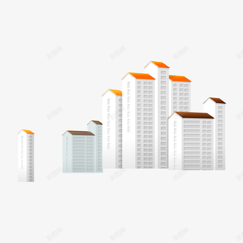 成熟楼盘png免抠素材_新图网 https://ixintu.com 小区 建筑物 成熟楼盘 楼盘 高档楼盘
