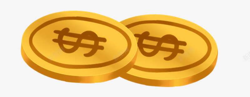 金币元宵节元宝psd免抠素材_新图网 https://ixintu.com 元宵 新春 节日 金币