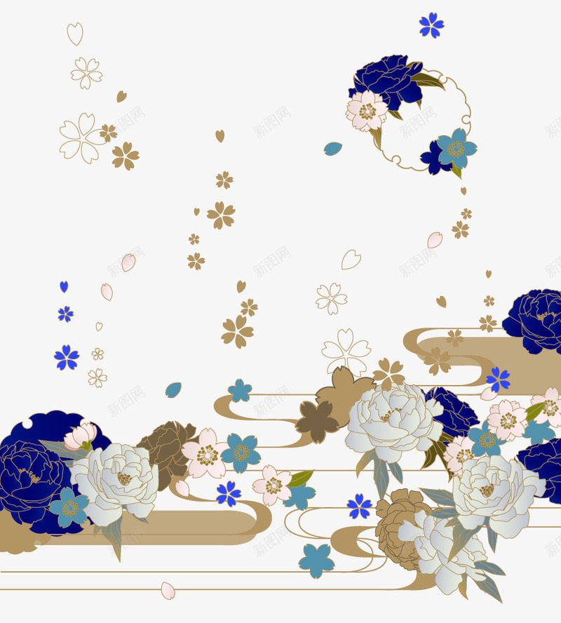 牡丹花花瓣飘落png免抠素材_新图网 https://ixintu.com 图片 牡丹花 花瓣 飘落