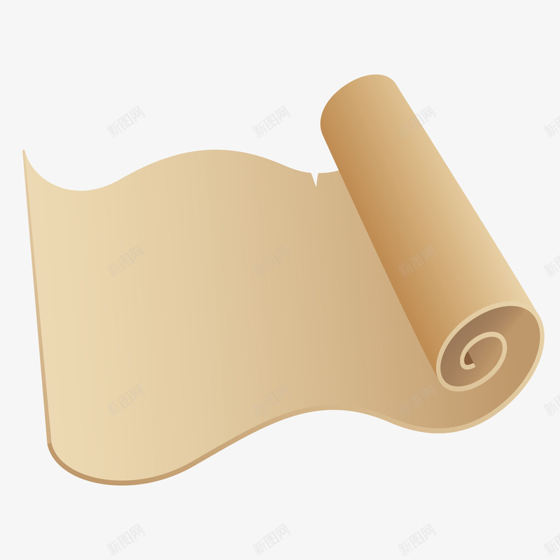 卷起来的古风书轴png免抠素材_新图网 https://ixintu.com 书轴 卷起来 古风
