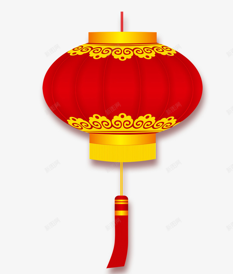 红色的中国式灯笼png免抠素材_新图网 https://ixintu.com 中国式 吉祥 灯笼 红色 节日 鸡年