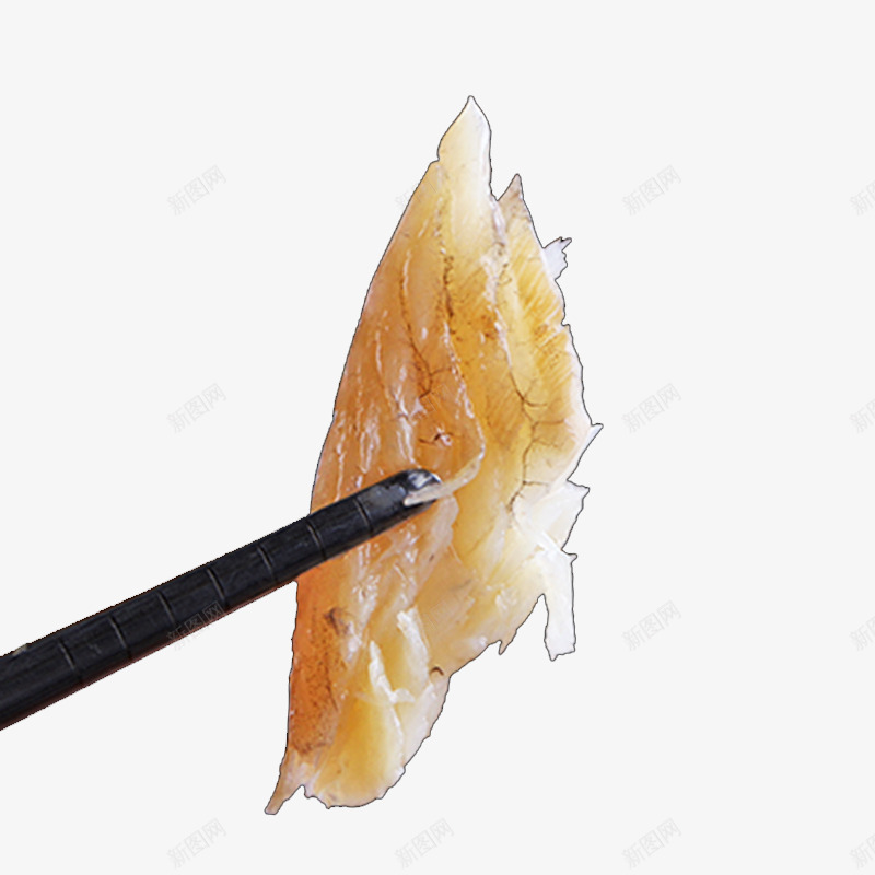 筷子夹鱿鱼干png免抠素材_新图网 https://ixintu.com 产品实物 小吃 海鲜 食物
