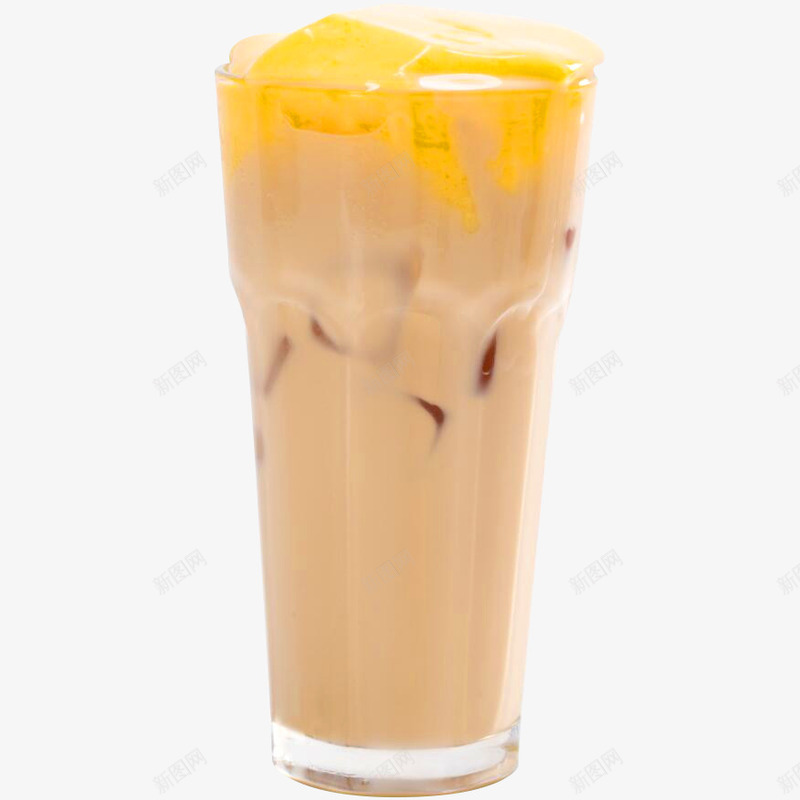 芒果布丁奶茶png免抠素材_新图网 https://ixintu.com 大杯奶茶 奶茶杯 布丁奶茶 招牌奶茶 玻璃杯奶茶 芒果奶茶 芒果布丁奶茶