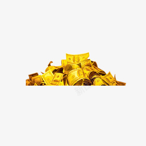 金色外币psd免抠素材_新图网 https://ixintu.com 外币 纸币 金色