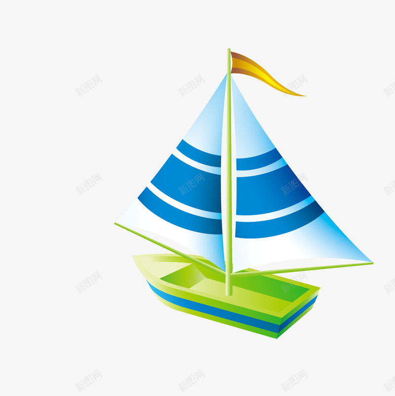卡通船矢量图图标ai_新图网 https://ixintu.com PNG图 PNG图下载 UI图标 创意卡通 卡通 卡通插图 小船 帆船 插图 船 矢量图