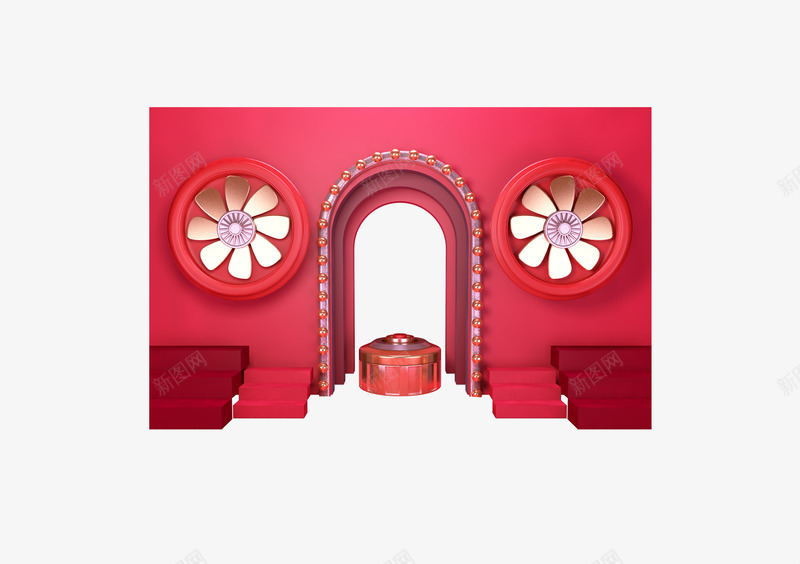 电商舞台背景C4D装饰图案png免抠素材_新图网 https://ixintu.com C4D立体 C4D装饰 模型 电商 电商淘宝装饰 电商装饰