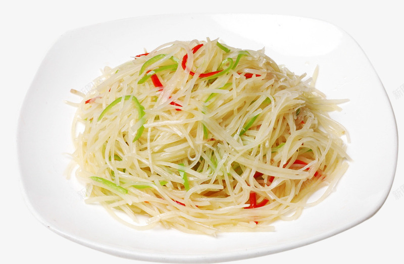 家常菜炒土豆丝png免抠素材_新图网 https://ixintu.com 尖椒 炒菜 菜肴 辣椒