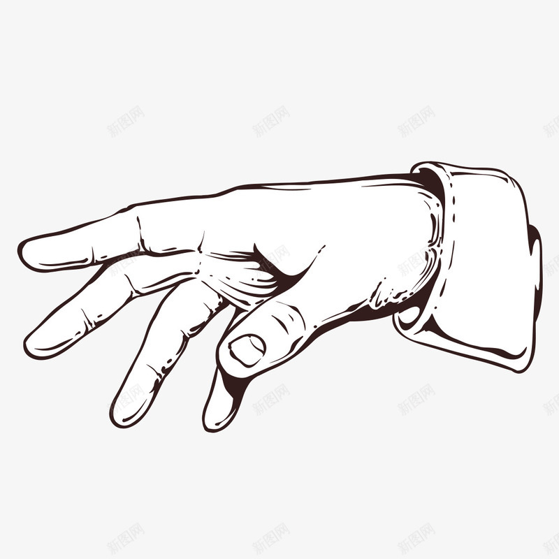 封魔点圣手png免抠素材_新图网 https://ixintu.com 感到幸福就拍拍手 手势 手指 拉拉手 指心 摆手 点指