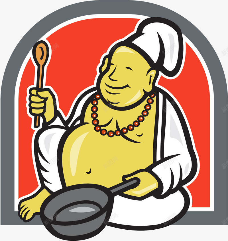 手拿锅的弥托佛png免抠素材_新图网 https://ixintu.com 下厨 做食物 做饭 卡通 厨子 厨师 厨师头像 厨师帽 备膳 弥托佛 烧菜 烧饭 烹调 烹饪 煮饭