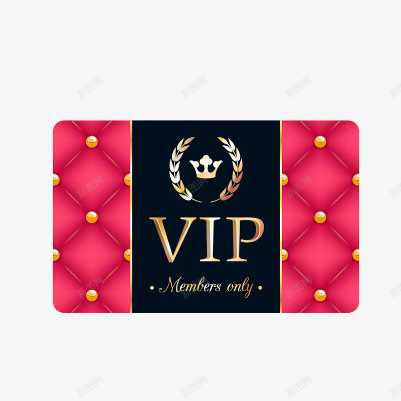 高档vip会员卡png免抠素材_新图网 https://ixintu.com vip 会员卡 烫金纸 高档