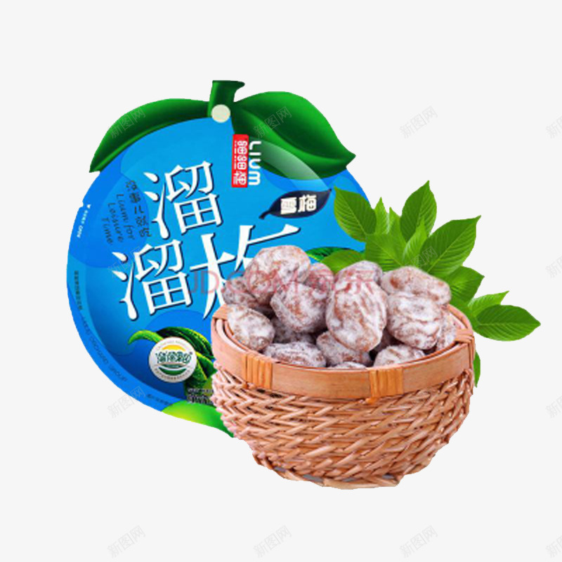 休闲零食溜溜梅蜜饯果脯干话梅png免抠素材_新图网 https://ixintu.com 干话梅 果脯 溜溜梅 蜜饯 零食 食品