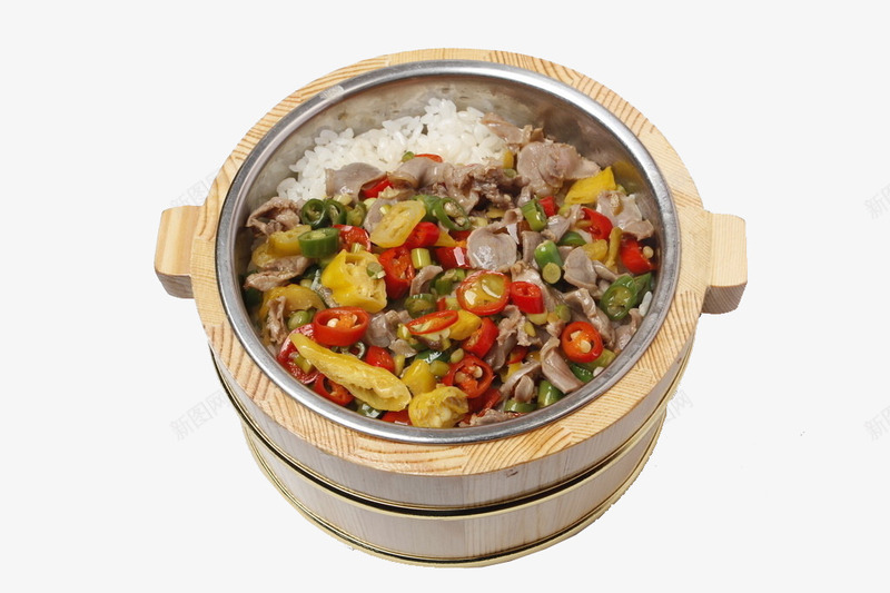 木桶中式蒸饭png免抠素材_新图网 https://ixintu.com 主食 健康 木桶蒸饭 木桶饭 烹调 美食 营养 蒸饭 餐饮 鸡蛋肉丝