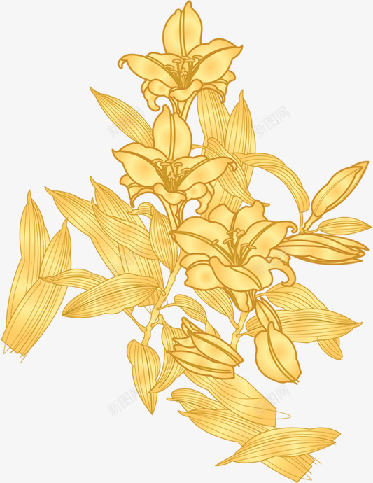 中秋节黄色花朵树叶国庆png免抠素材_新图网 https://ixintu.com 中秋节 国庆 树叶 花朵 黄色