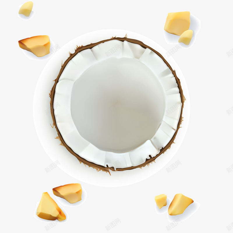 水果png免抠素材_新图网 https://ixintu.com 好看 椰果 水果 美味 高清矢量