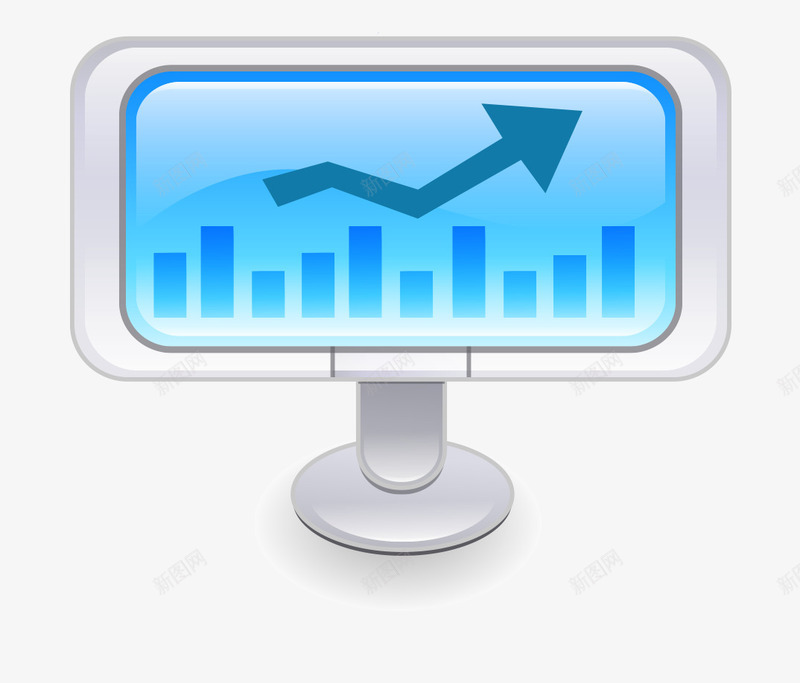 卡通数据报表图标png_新图网 https://ixintu.com 商务金融图标图片素材 图标矢量图 报表 数据报表 电子商务 电子商务图标 电脑 科技图标EPS矢量图免费下载 网络 网络金融图标