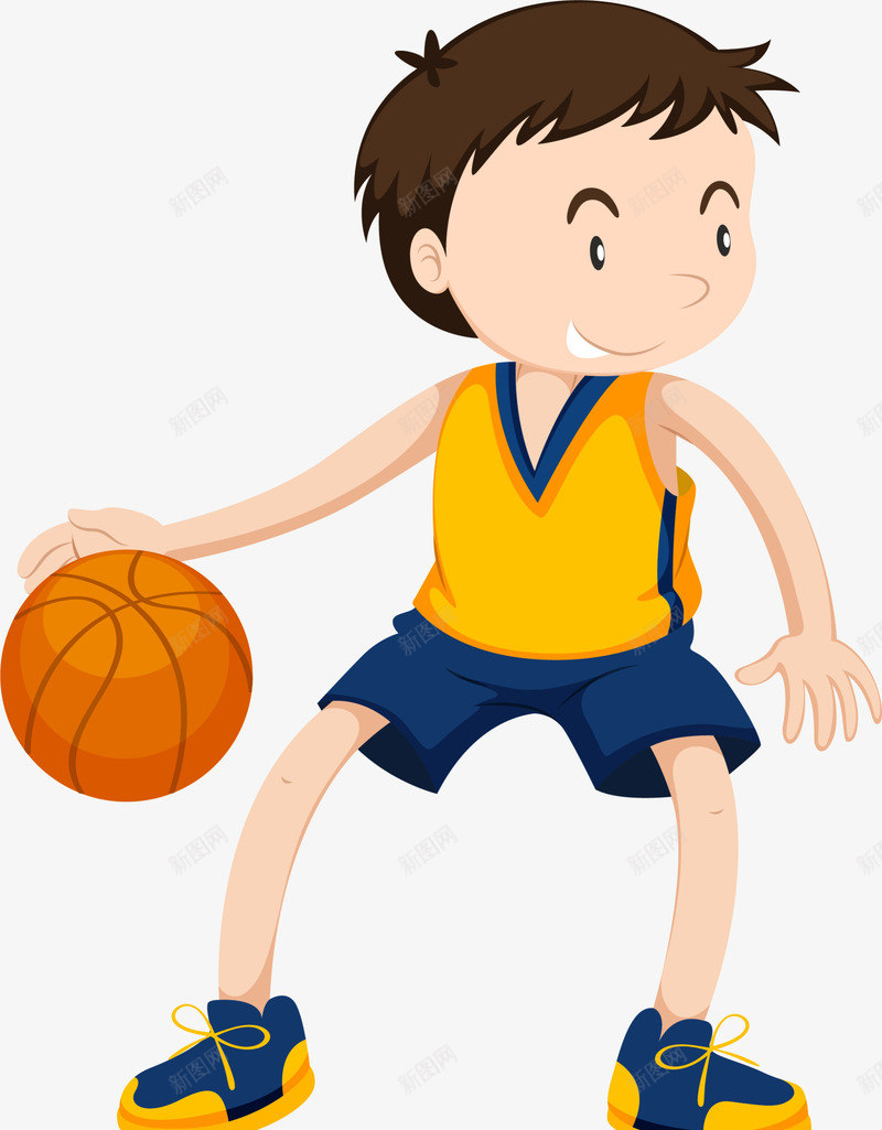 打篮球的卡通男孩png免抠素材_新图网 https://ixintu.com 卡通男孩 手拿篮球 打篮球 激情篮球 篮球运动 运球