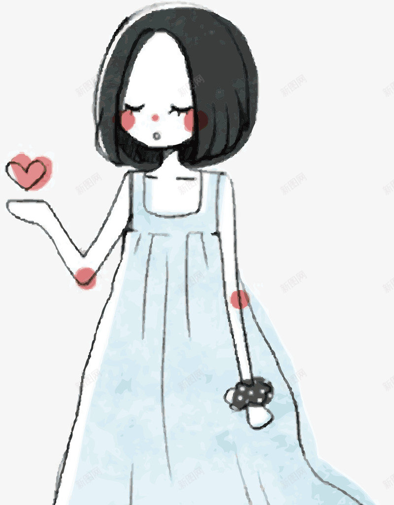 长裙美女png免抠素材_新图网 https://ixintu.com 中国美女 动漫美女 卡通塑身美女 塑身美女 性感美女 气质美女 长发美女 长裙美女
