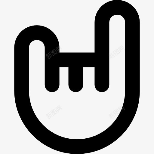 标志的角图标png_新图网 https://ixintu.com 岩 手势 手指 硬摇滚 迷信