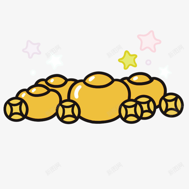 金元宝卡通手绘儿童png免抠素材_新图网 https://ixintu.com 儿童 儿童卡通 卡通 卡通儿童