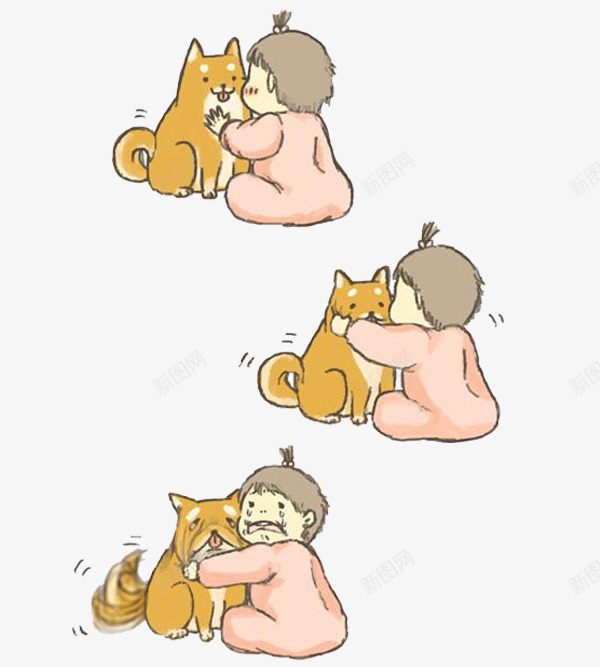 可爱的小狗png免抠素材_新图网 https://ixintu.com 卡通 卡通柴犬 可爱的 哭啼 小女孩 小狗 简笔 黄色的