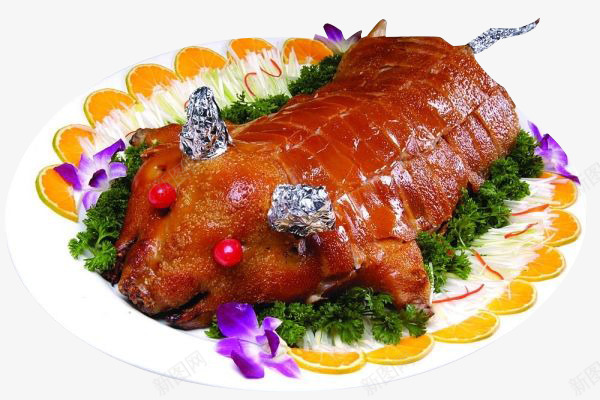 熟食猪脚肉类食物png免抠素材_新图网 https://ixintu.com 猪腿 猪腿肉 红烧猪蹄 青菜 鲜花
