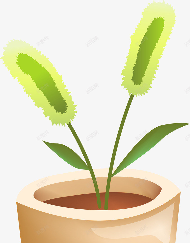 小草盆栽png免抠素材_新图网 https://ixintu.com AI 卡通 小草 手绘 狗尾巴草 狗尾草 生命奇迹 盆栽 线条 绿色 花盆 草 鲜嫩的小草