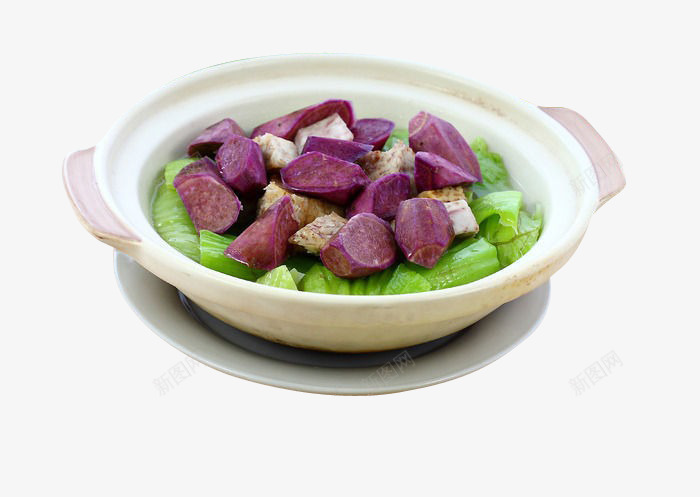 大芥菜蕃薯香芋煲png免抠素材_新图网 https://ixintu.com 中国菜 美味 美食 芥菜 蕃薯 餐饮 香芋 高档美食