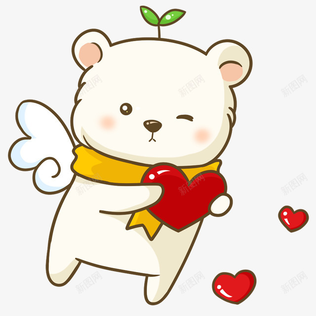会飞的可爱卡通小熊png免抠素材_新图网 https://ixintu.com 卡通 可爱