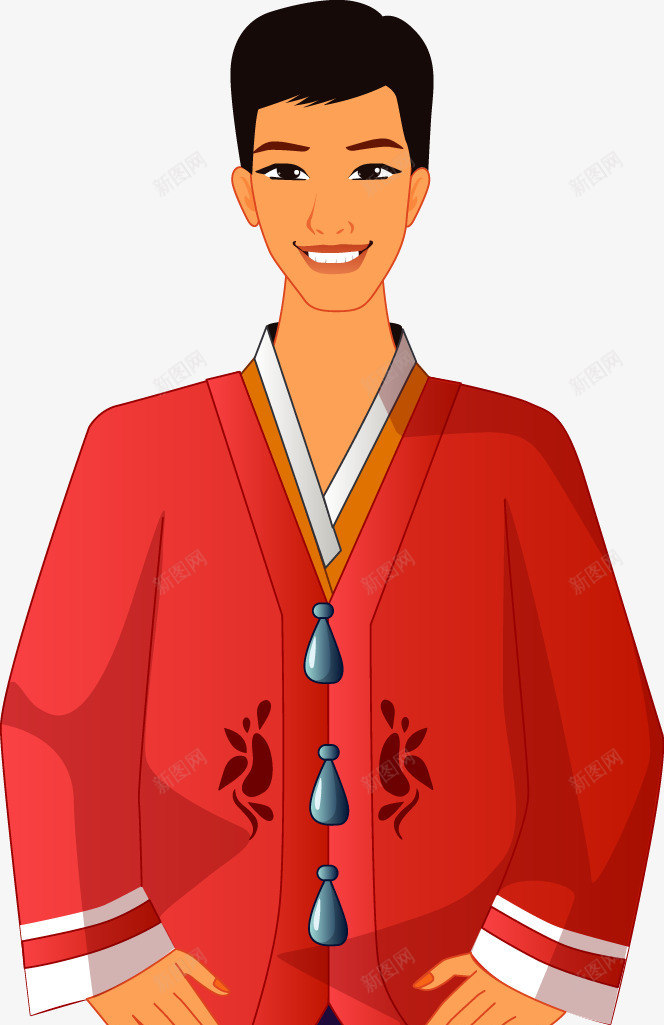 手绘古人png免抠素材_新图网 https://ixintu.com 姿势 手绘 端正 跪坐