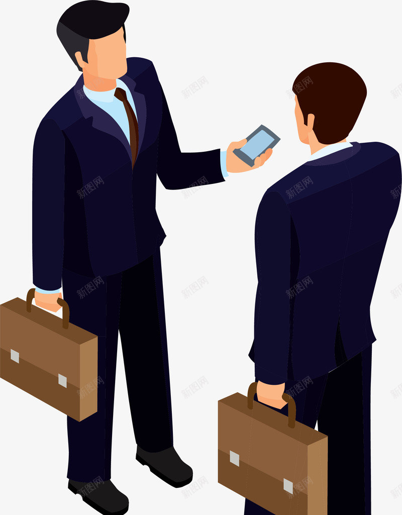 商务人士交谈png免抠素材_新图网 https://ixintu.com 交流 商务人士 电子商务 矢量图案 立体 网络购物